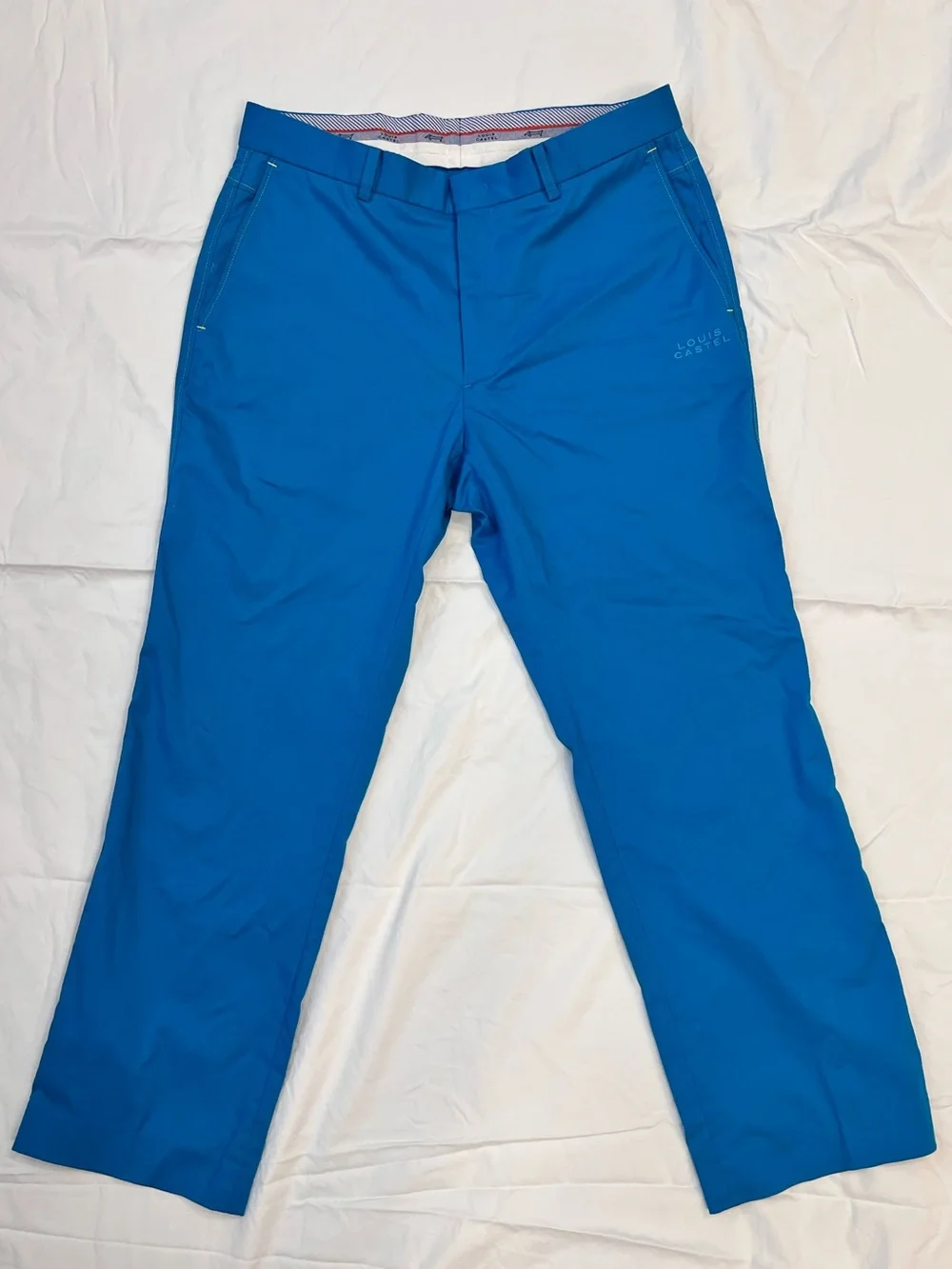 Louis Castel vibrant blue golf trousers